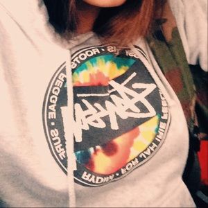 Stussy tie dye hoodie